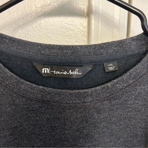 Travis Mathew Charcoal Crew Neck Sweatshirt Pullover Men’s XXL Soft and Casual - Picture 3 of 8